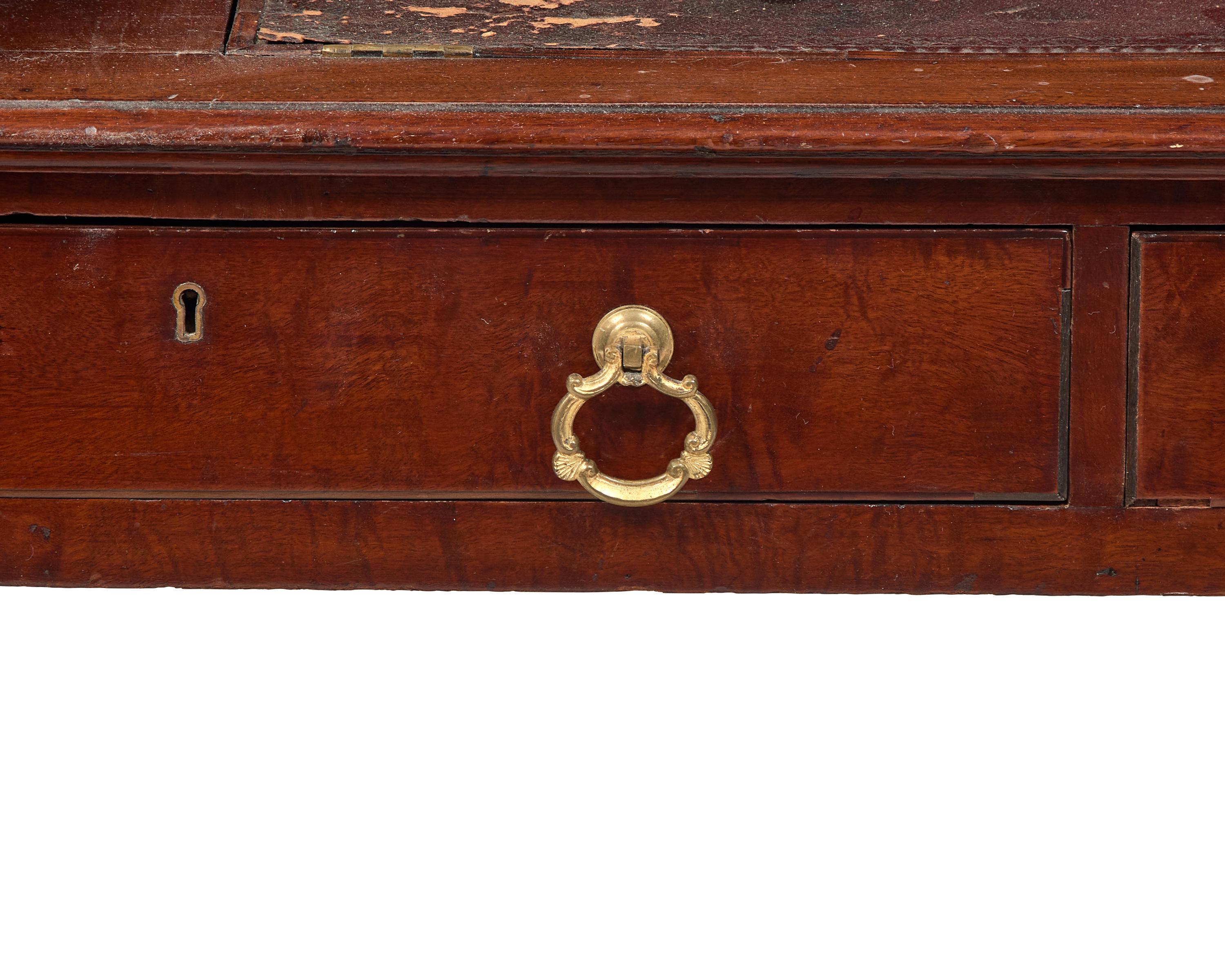 A George III Inlaid Mahogany Carlton House Desk