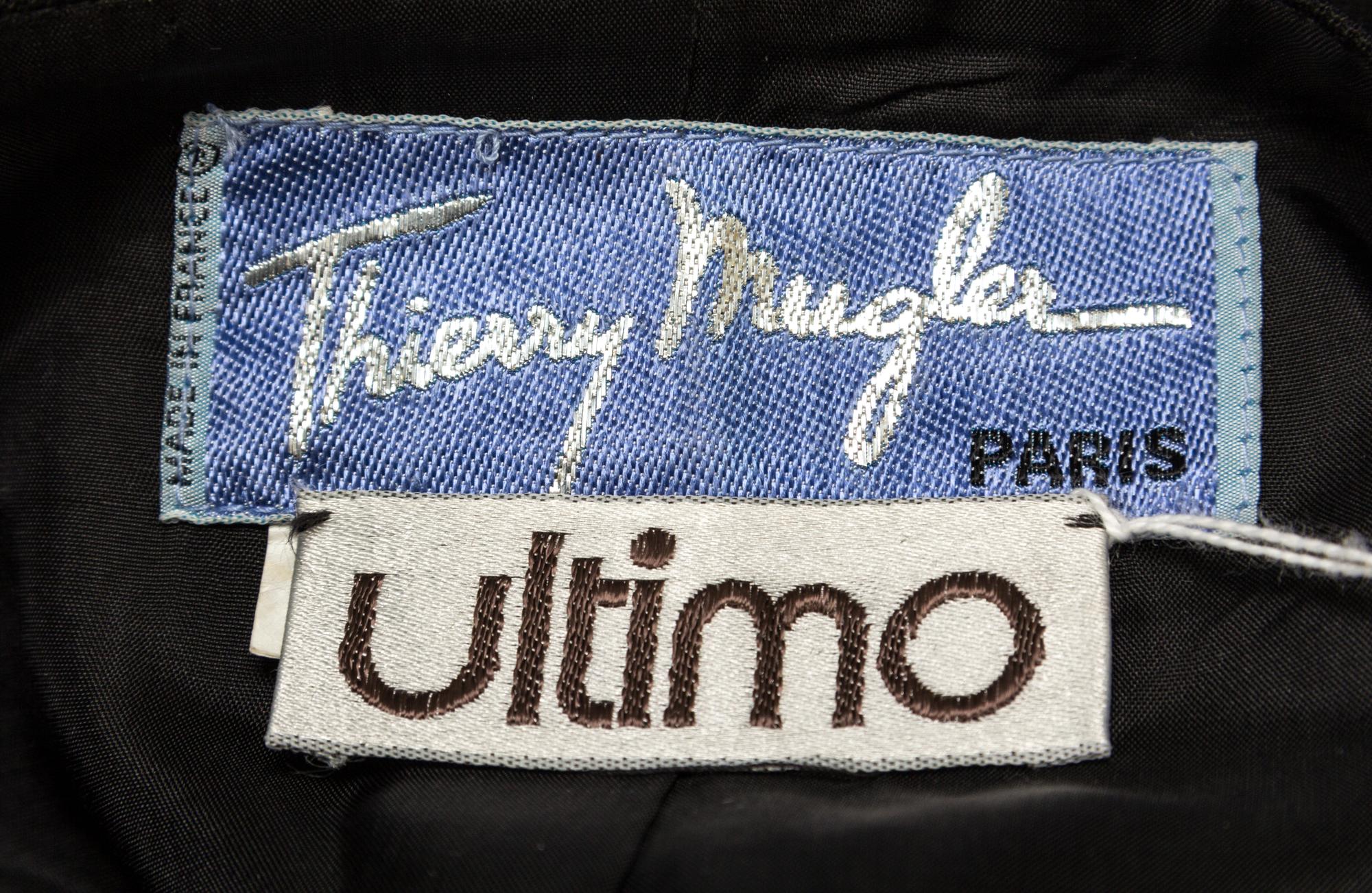 A Thierry Mugler Black Jacket, Size 36.