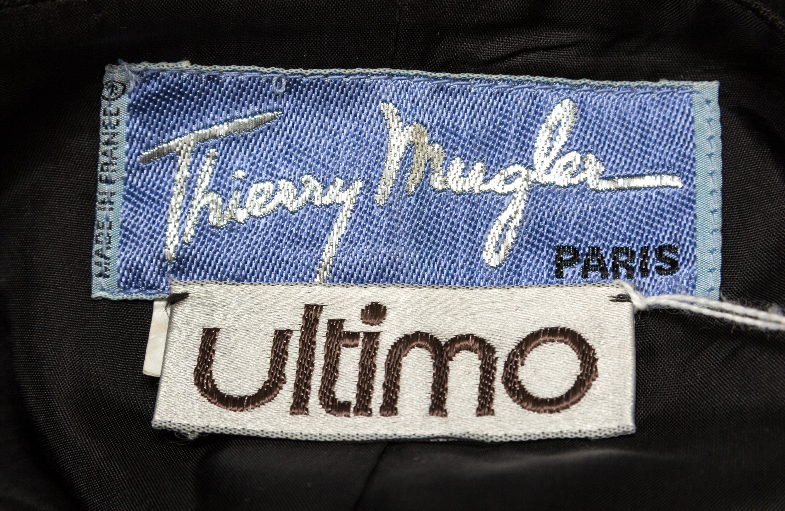 A Thierry Mugler Black Jacket, Size 36.