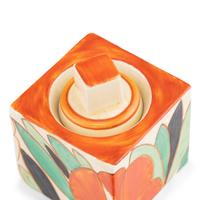 A Group of Nine Clarice Cliff Gardenia Ceramic Table Articles