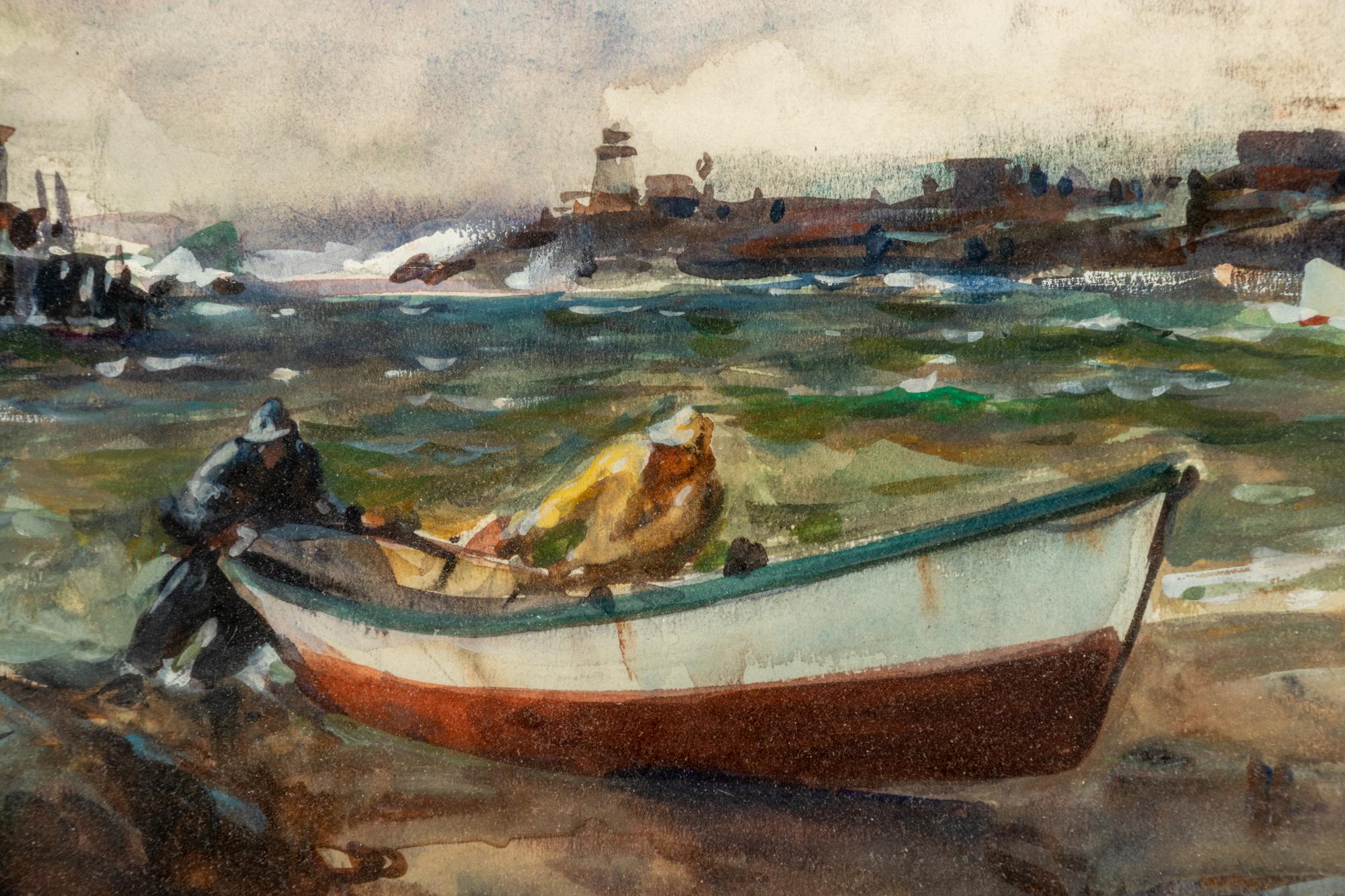 Sailing and Harbor Scenes (a group of three works)
