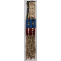 Sioux Beaded Hided Tobacco Bag