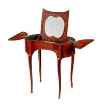 A French Mechanical Kidney-Shaped Dressing Table — 19TH CENTURY