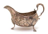 A Victorian Irish Sterling Sauce Boat, Charles Townsend, Dublin 1845,