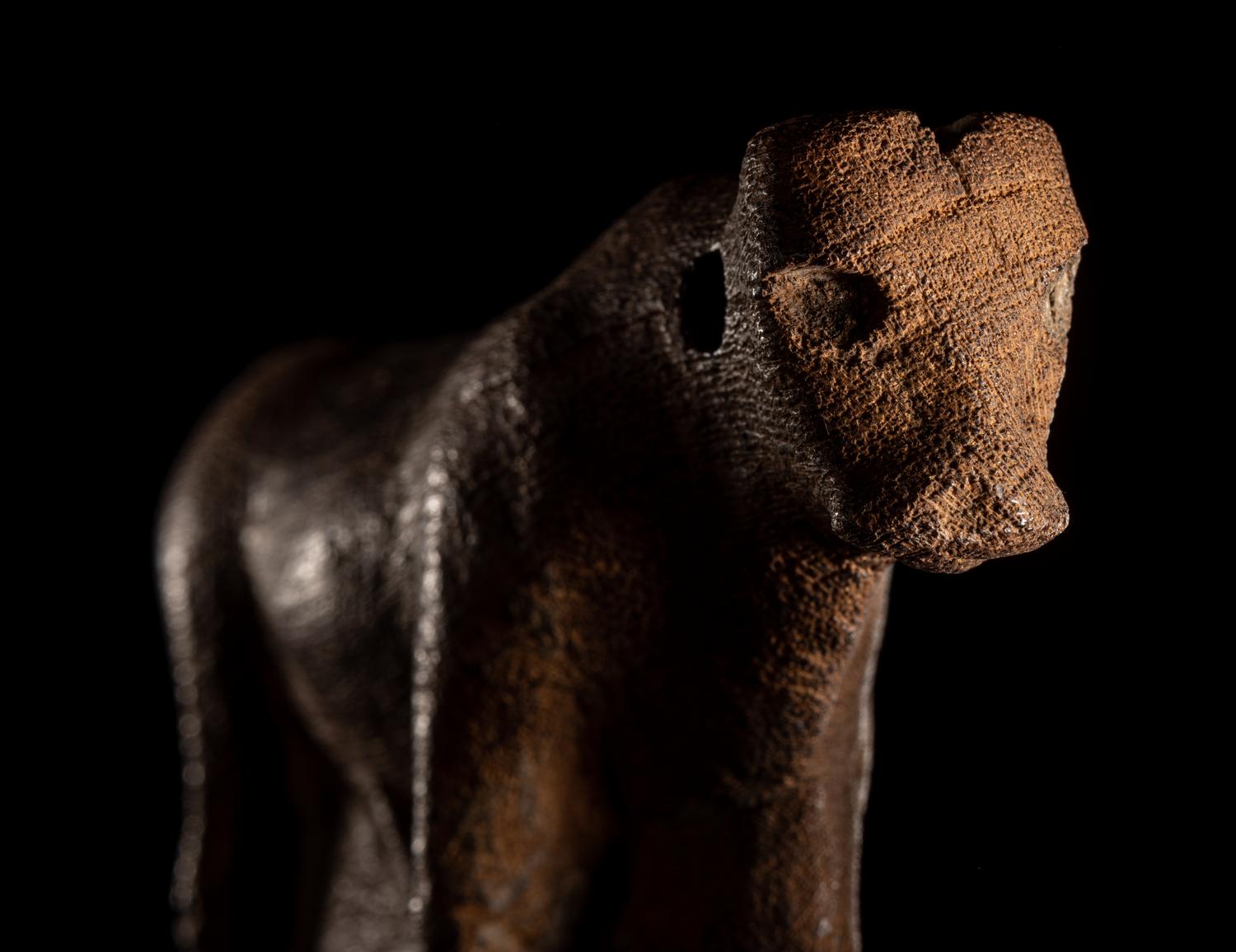 An Egyptian Wood Apis Bull