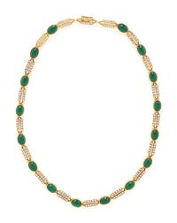 VAN CLEEF & ARPELS, CHALCEDONY AND DIAMOND NECKLACE
