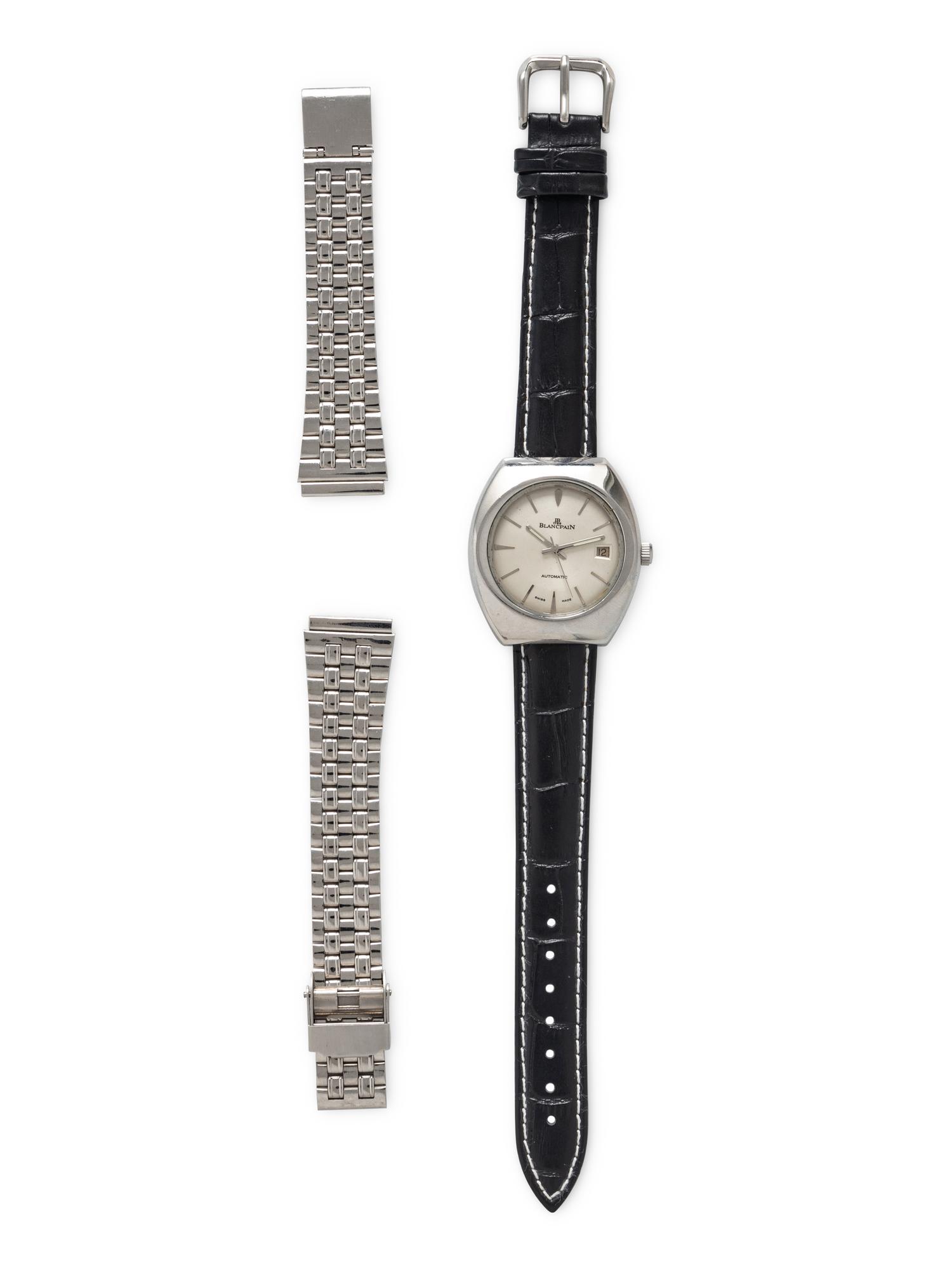 BLANCPAIN, STAINLESS STEEL DATE WATCH
