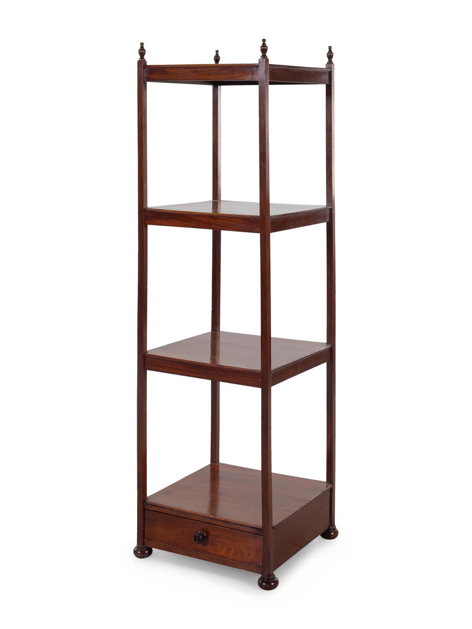 An English Mahogany Étagère