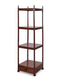 An English Mahogany Étagère