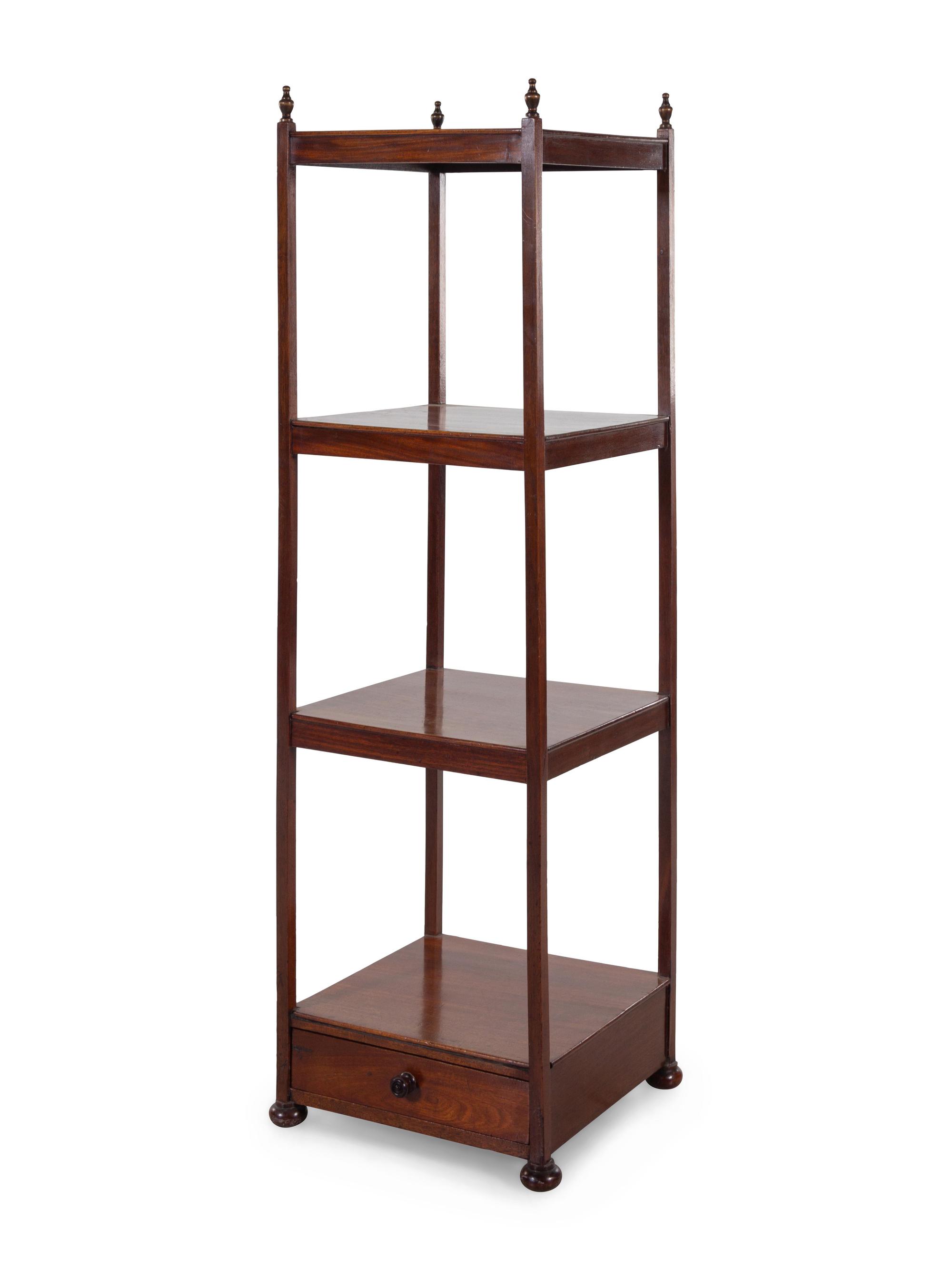 An English Mahogany Étagère