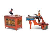 Two Musical Tin Lithograph Toys