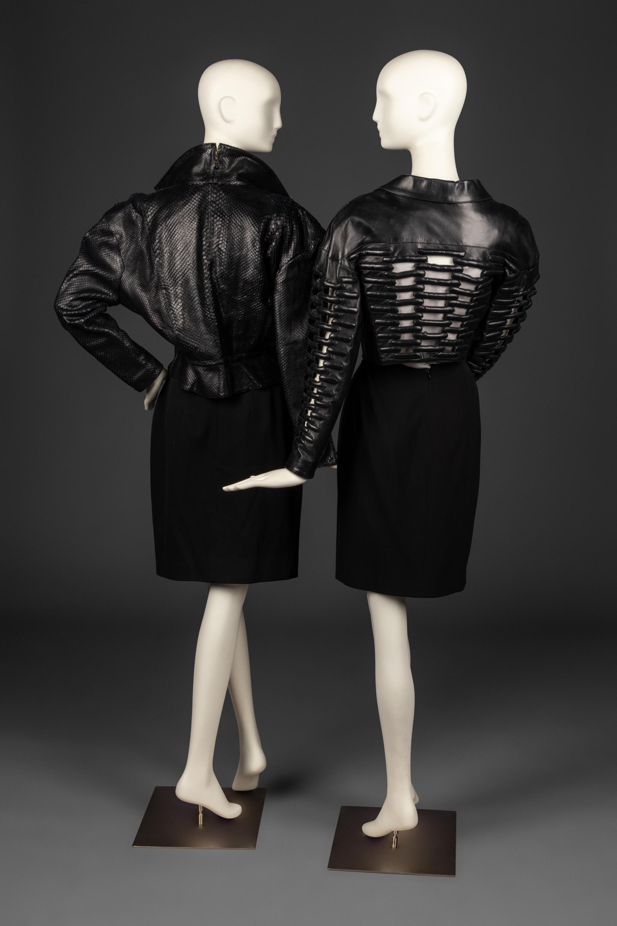 Claude Montana Leather and Python Jackets, Early 1980s