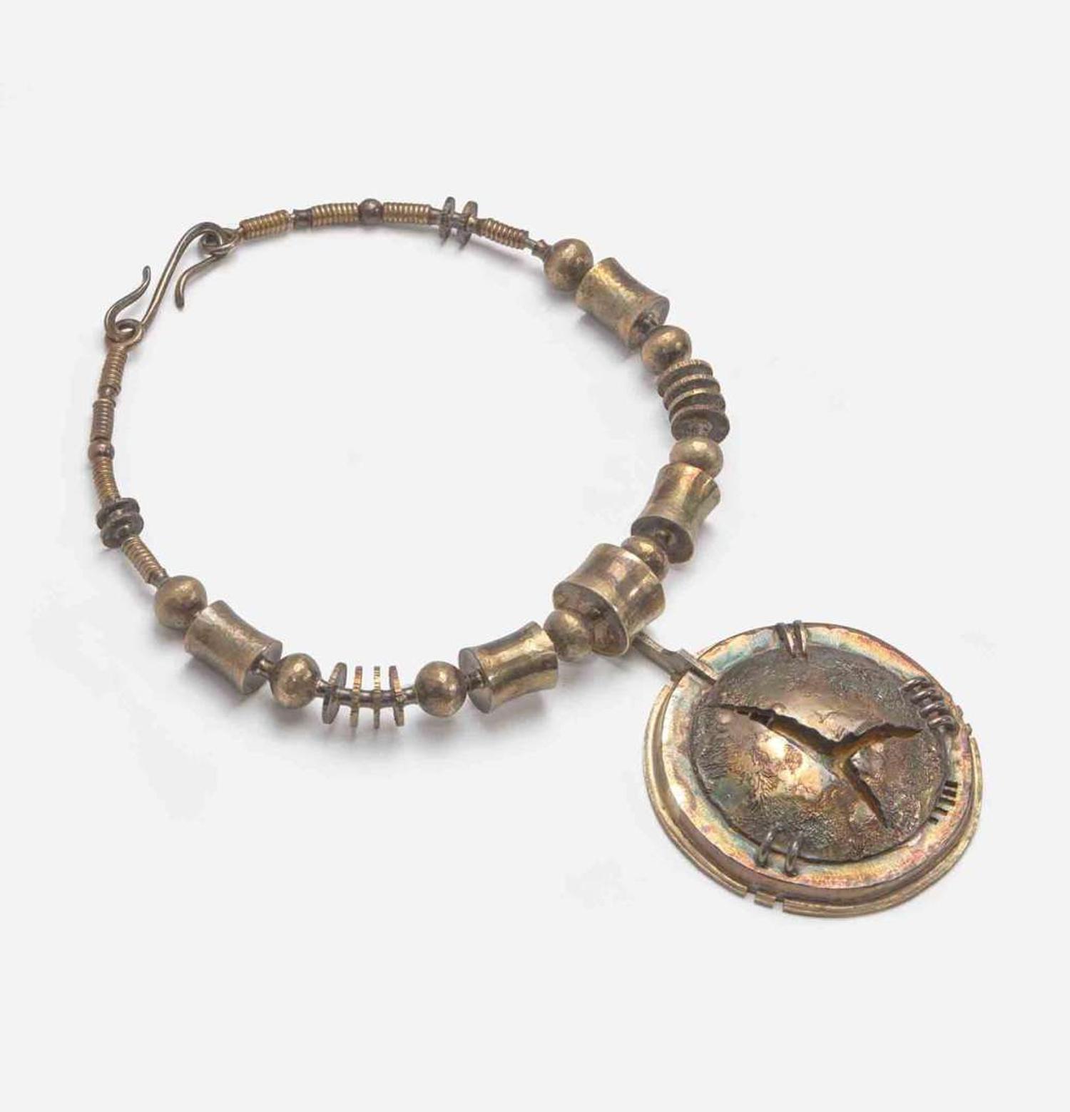 Olaf Skoogfors (American, 1930-1975) Important "Necklace with Detachable Pendant", USA, 1972
