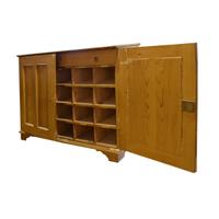 A Painted Two Door Wood Cabinet 57" W x 18.5" D x 44.5" H — United States, Circa 1890