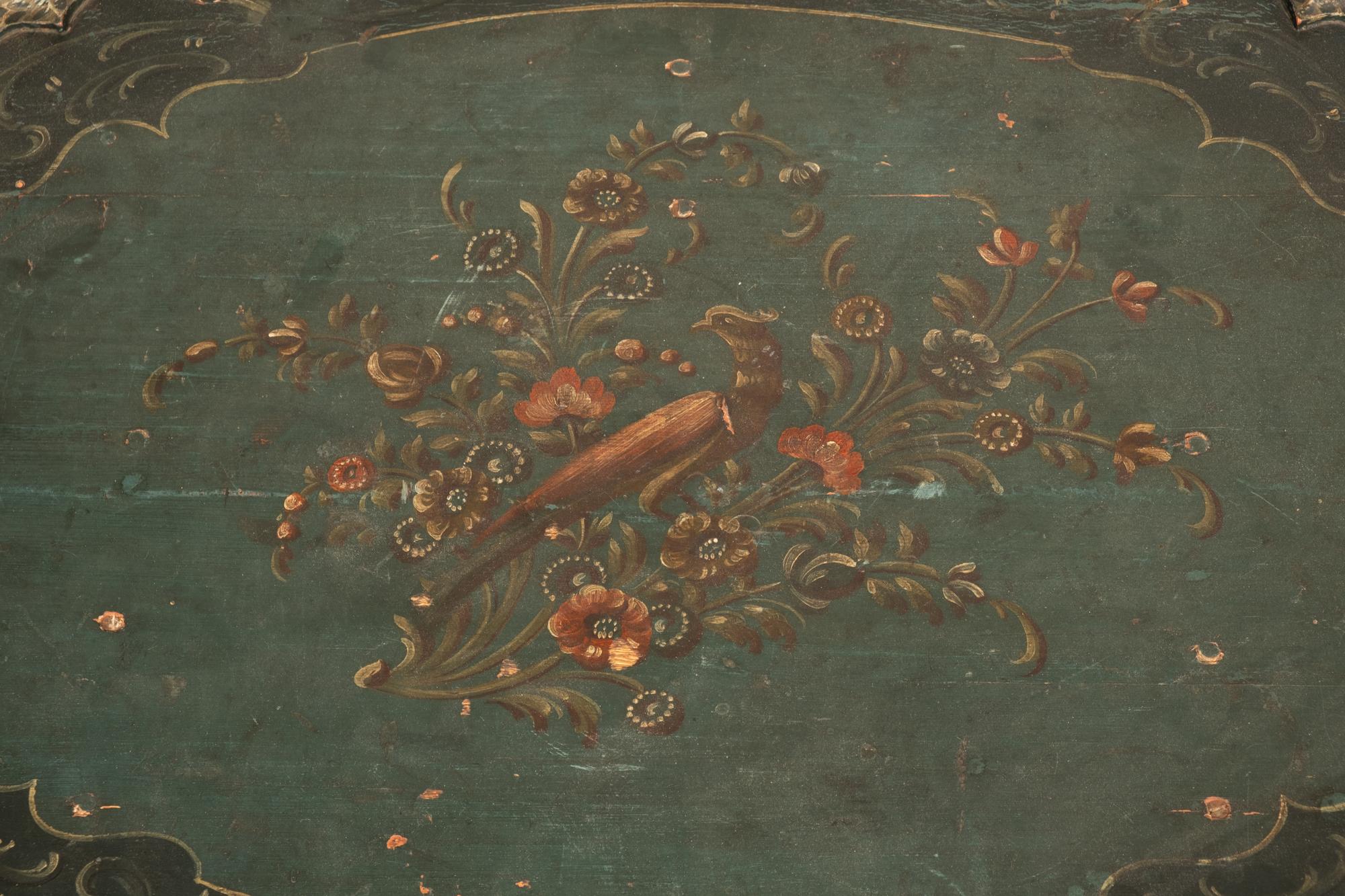 A Dutch Green Painted Tilt Top Table