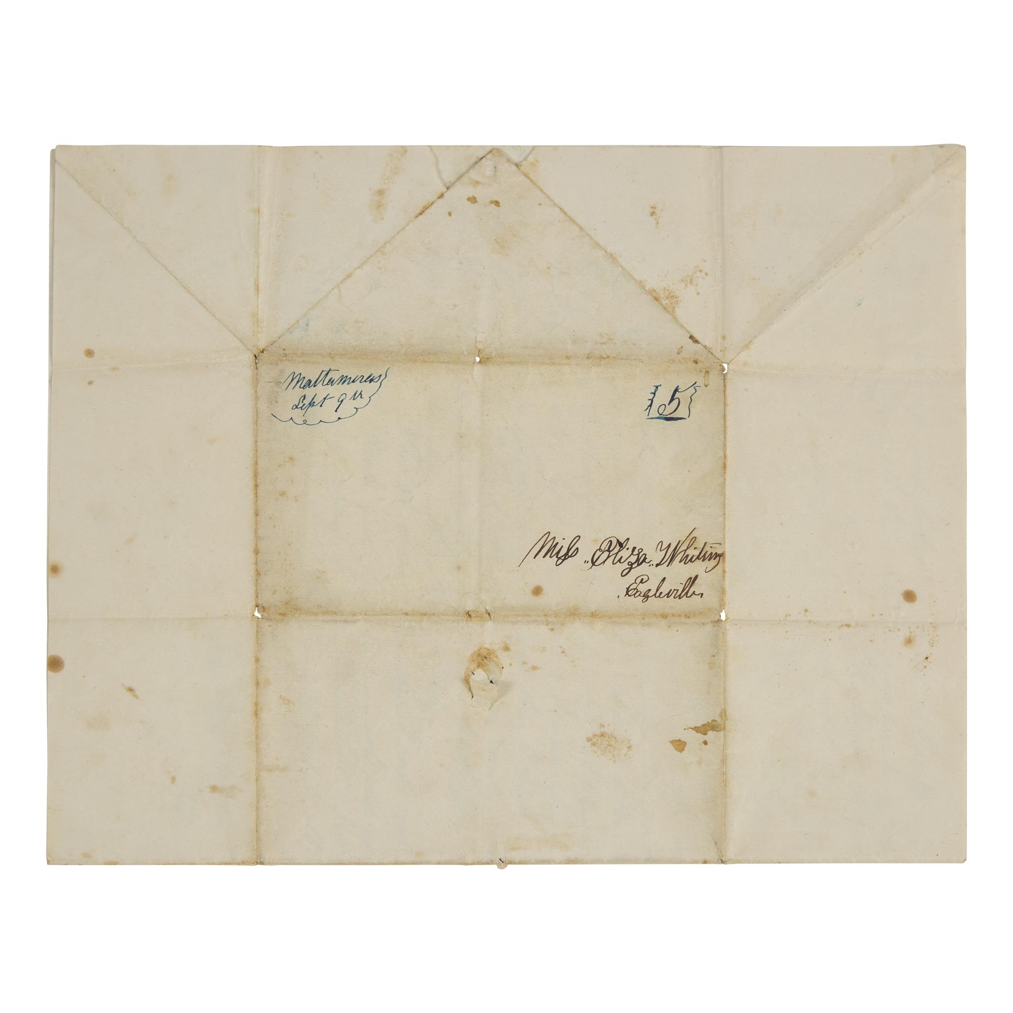 [Mexican-American War] A U.S. Soldier Writes to His Love Interest Following the March on Matamoros