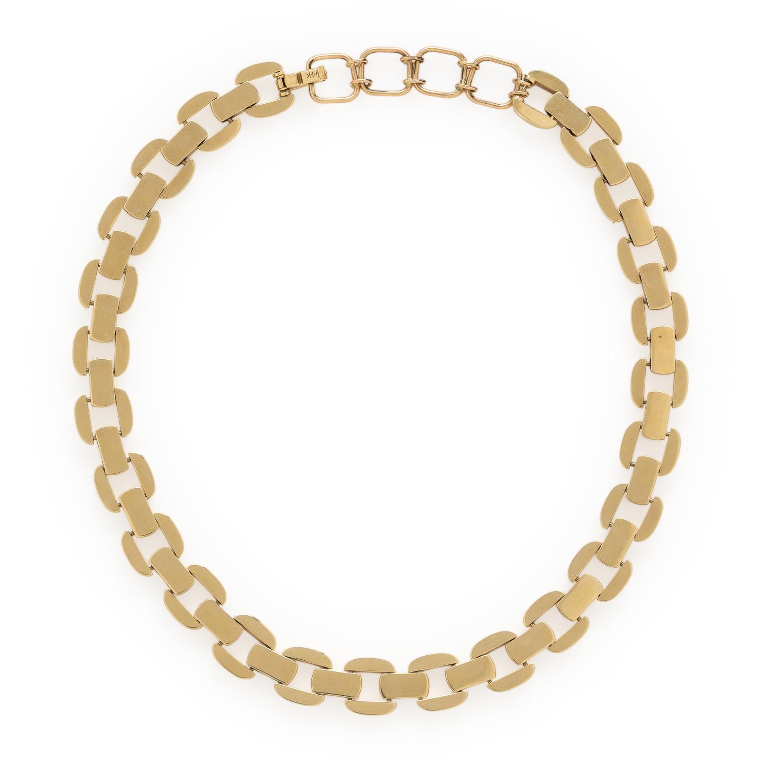 Yellow Gold Fancy Link Necklace