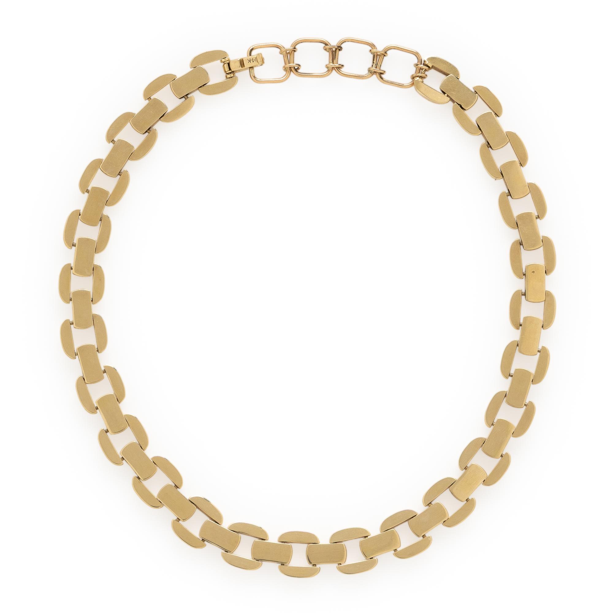 Yellow Gold Fancy Link Necklace