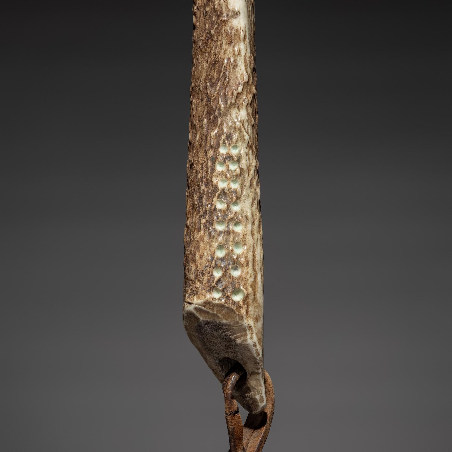 Mescalero Apache Elk Antler Quirt, Published
