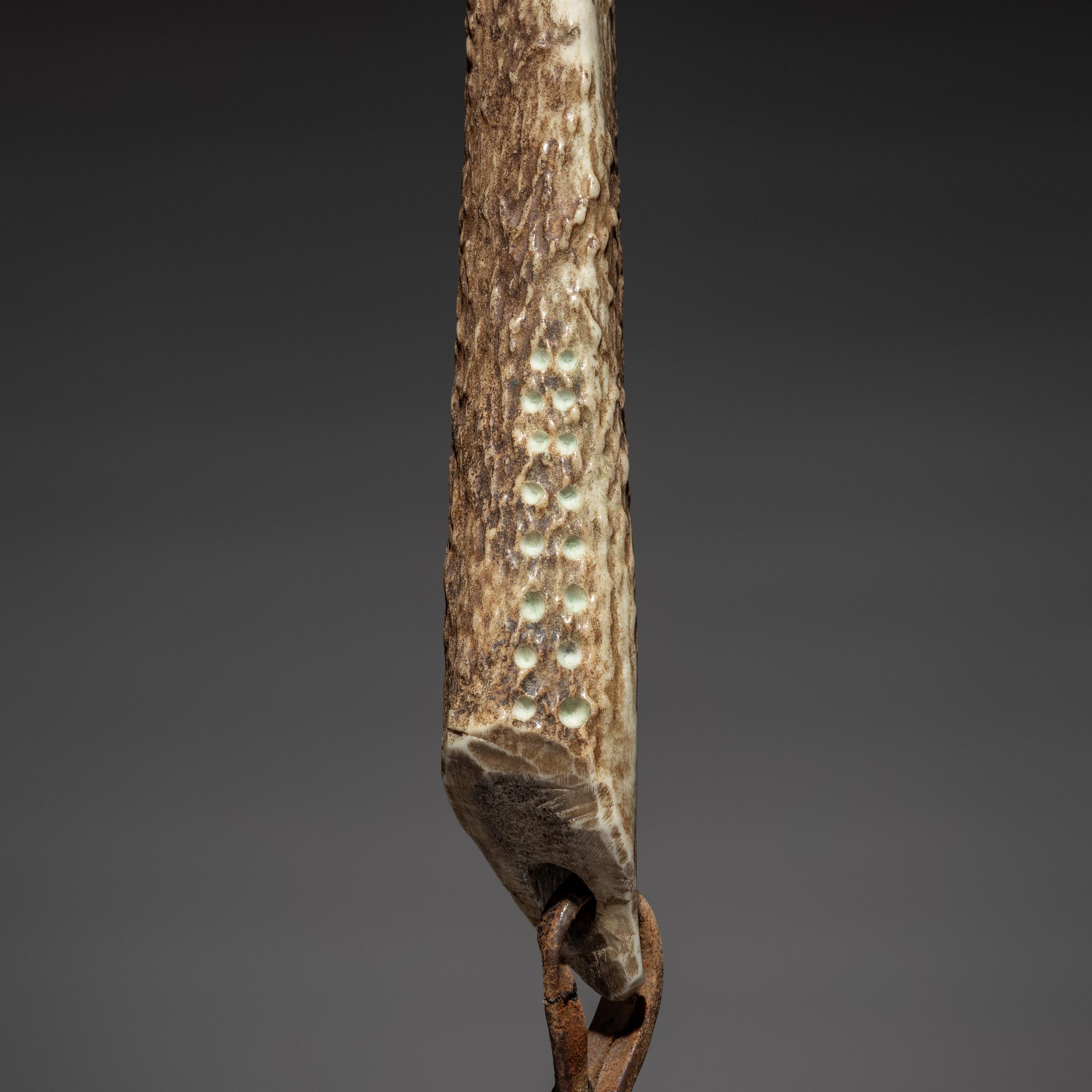 Mescalero Apache Elk Antler Quirt, Published