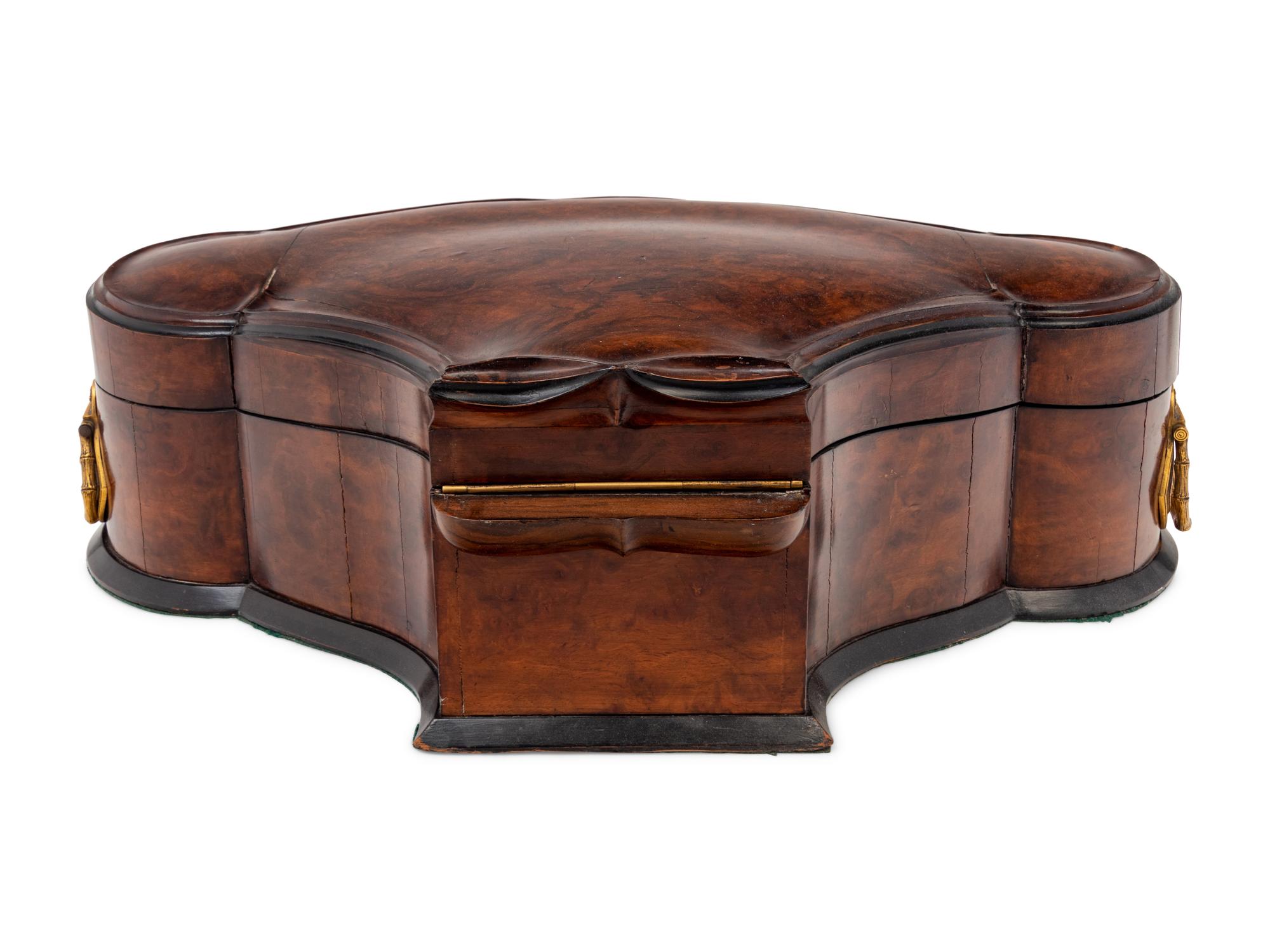 A Continental Burl Walnut Box