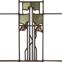A Pair of George Maher Windows from the Morse House, Glencoe, IL. 16.5" W x 1.5" D x 35.5" H — United States, 1906