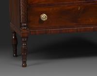 A Federal Carved and Figured Mahogany Lady's Writing Desk