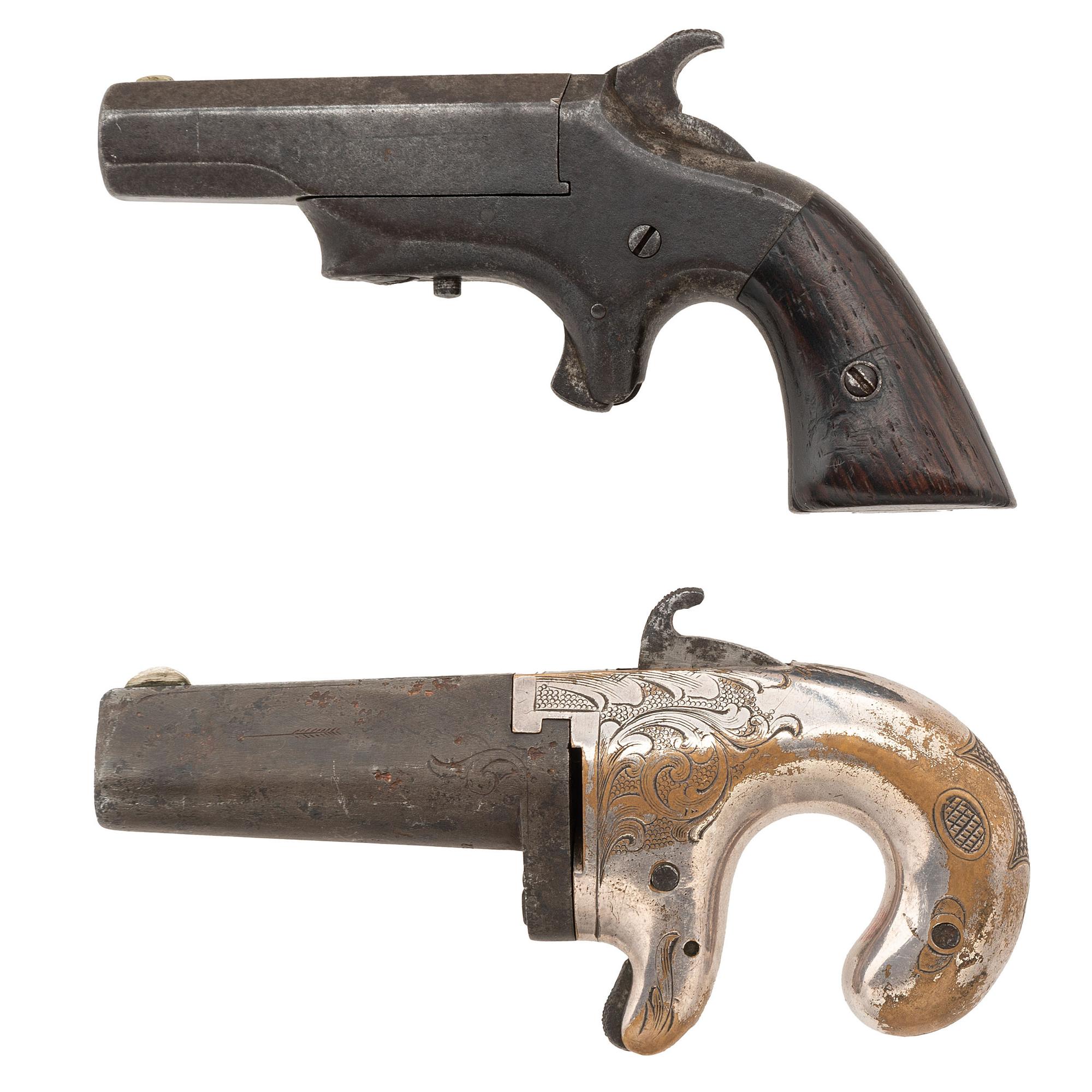 Brown Manufacturing Southerner Deringer and National Arms Co. Derringer.