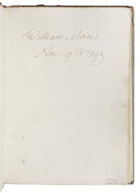 [MORRIS, William, his copy] -- [KELMSCOTT PRESS]. MORRIS, William (1834-1896). Gothic Architecture: A Lecture for the Arts and Crafts Exhibition Society . Hammersmith: The Kelmscott Press, 1893.