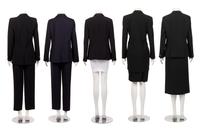Five Giorgio Armani Ensembles: Two Skirt Suits, Two Pant Suits, One Jacket and Shell