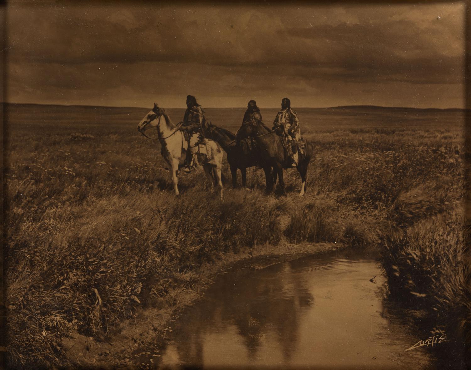 CURTIS, Edward S. (1868-1952), photographer. The Three Chiefs-Piegan .