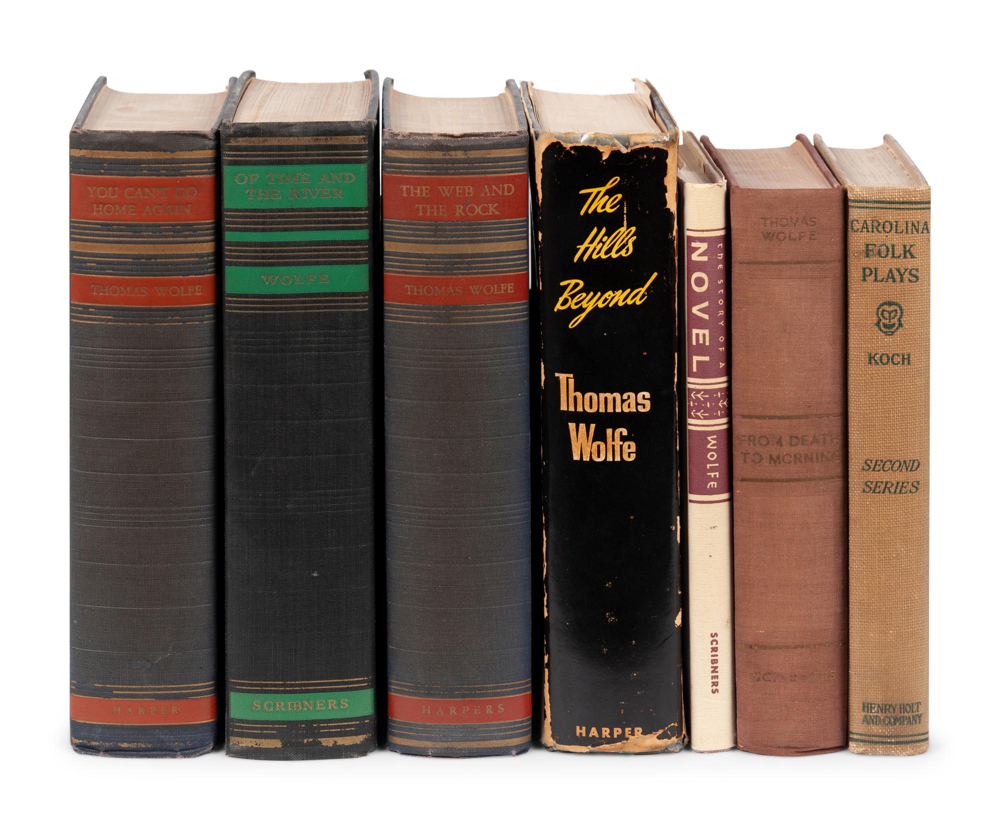 [WOLFE, Thomas (1900-1938)]. A group of 6 first editions by Thomas Wolfe, comprising: