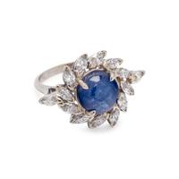 SAPPHIRE AND DIAMOND RING