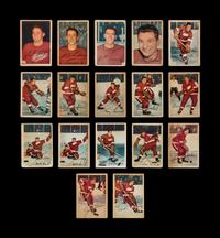 A Collection of Detroit Red Wings 1953 Parkhurst Hockey Cards (16)