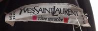 An Yves Saint Laurent Black Leather Trench Coat,