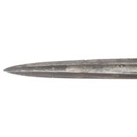 French Import Foot Officers Sword Etched to Lt. Col. John C. Black - 37th Illinois Infantry and Congressional Medal of Honor Recipient