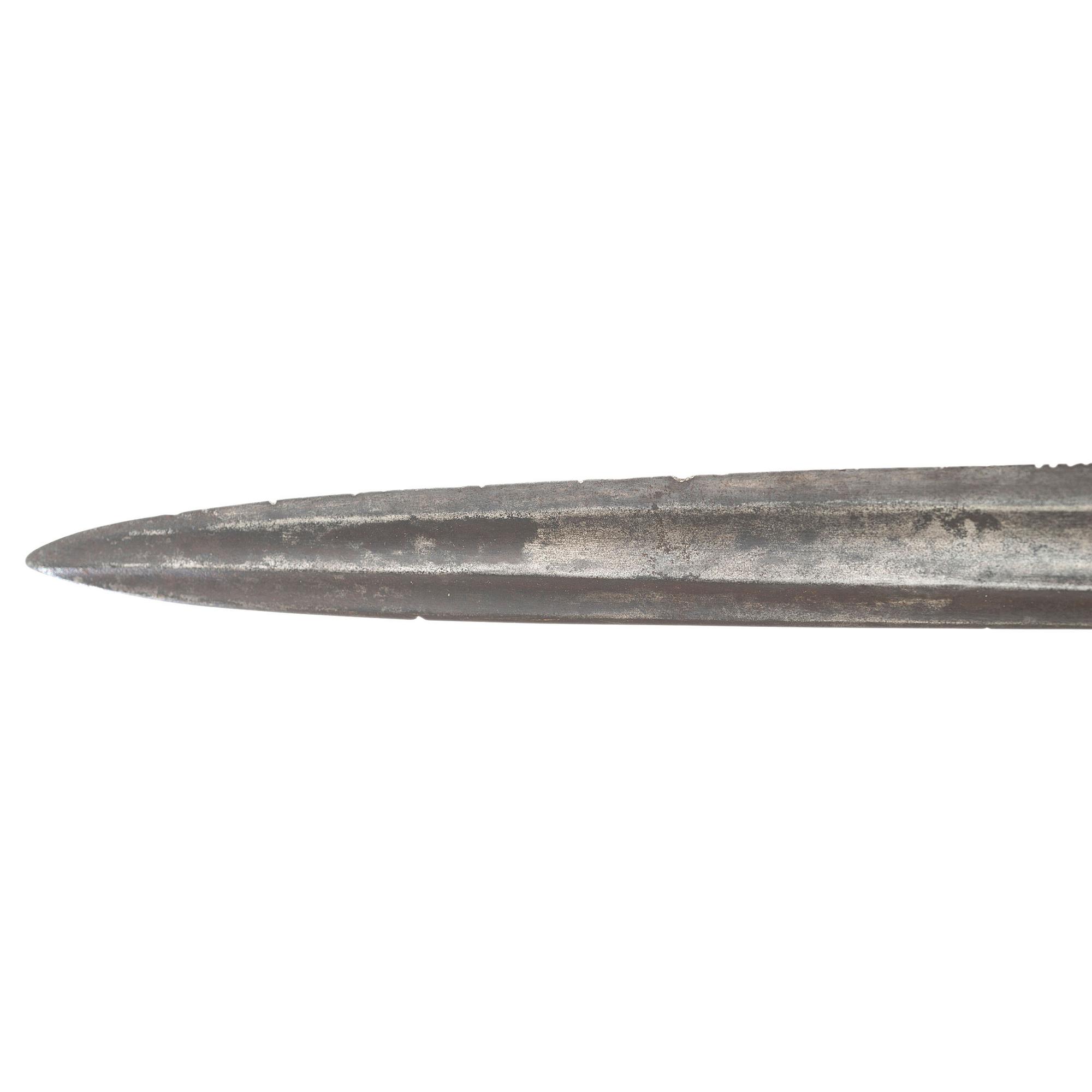 French Import Foot Officers Sword Etched to Lt. Col. John C. Black - 37th Illinois Infantry and Congressional Medal of Honor Recipient