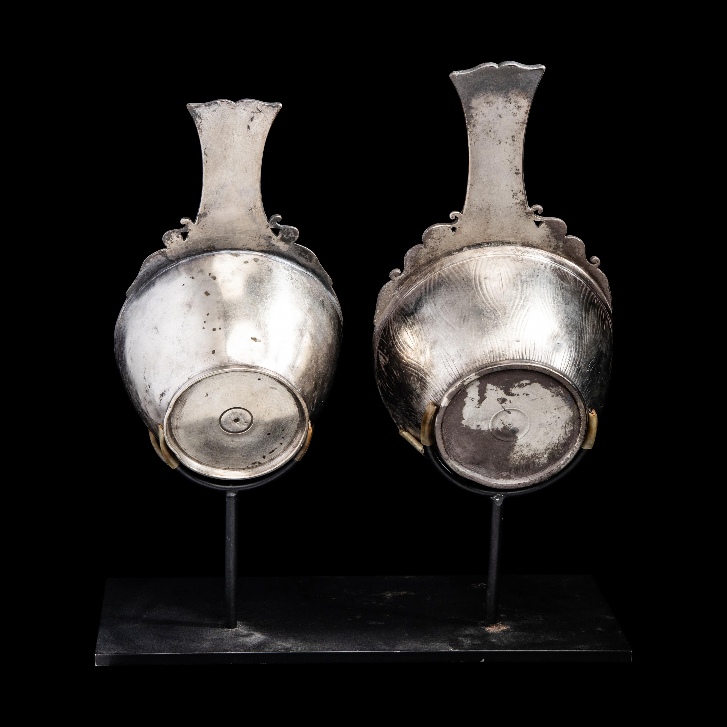A Pair of Roman Silver Trullae