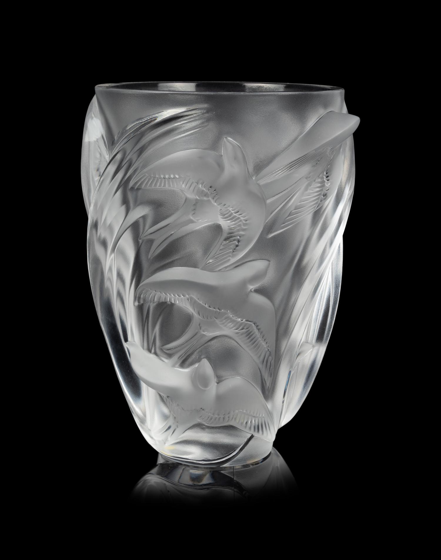 A Lalique Martinets Vase
