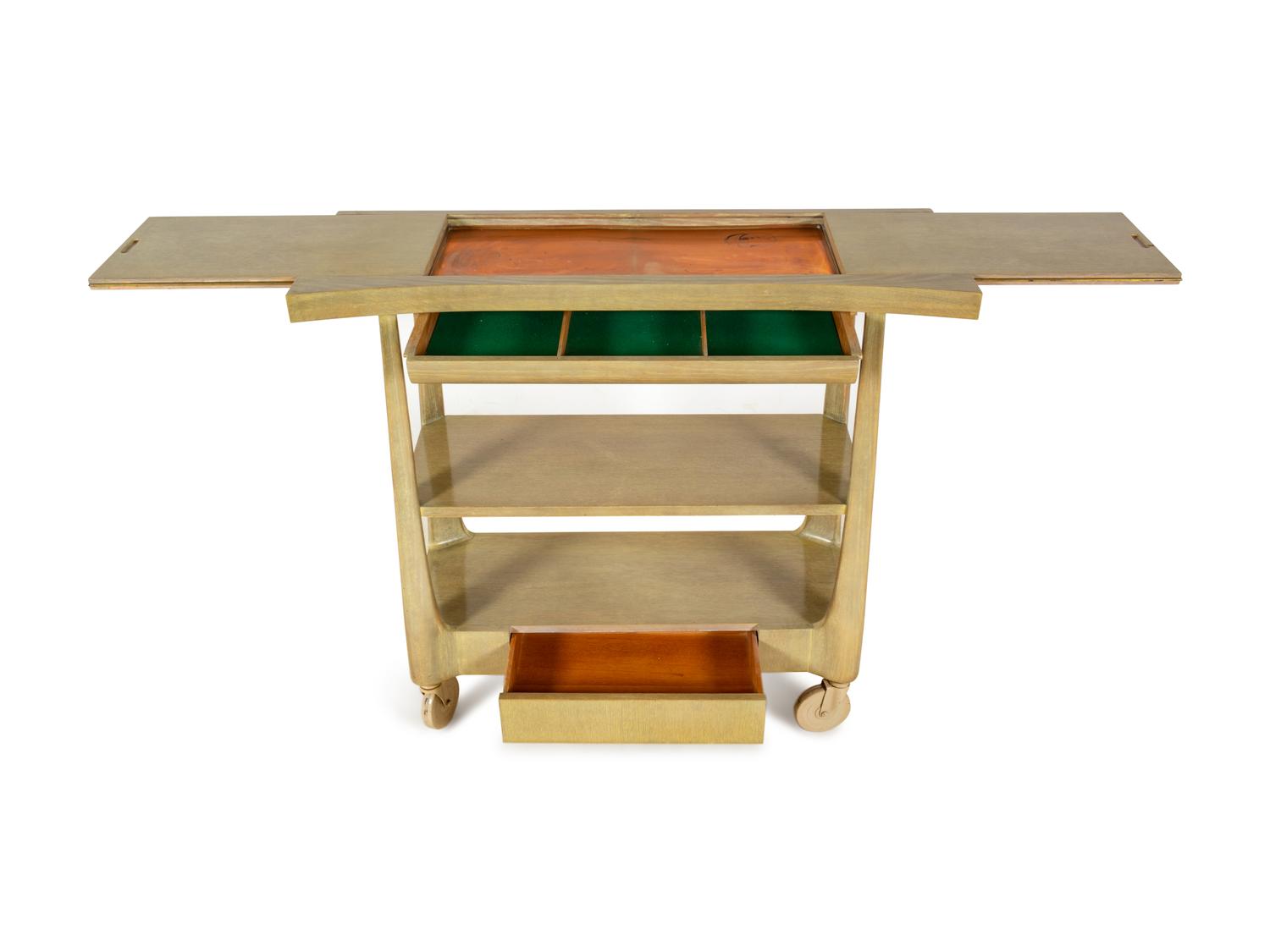 A Mid-Century Harold M. Schwartz for Romweber Serving Cart