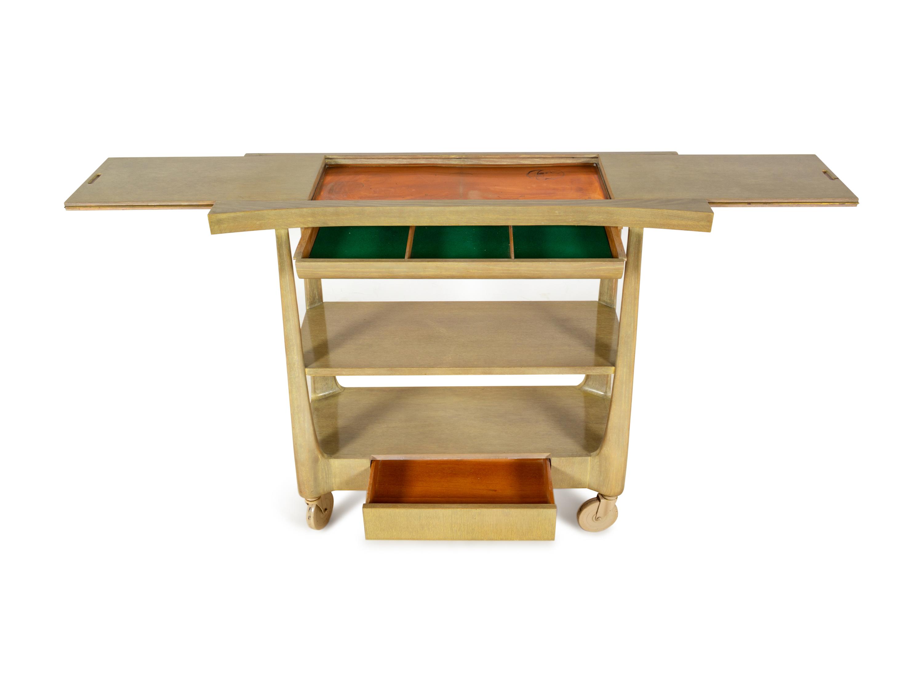 A Mid-Century Harold M. Schwartz for Romweber Serving Cart