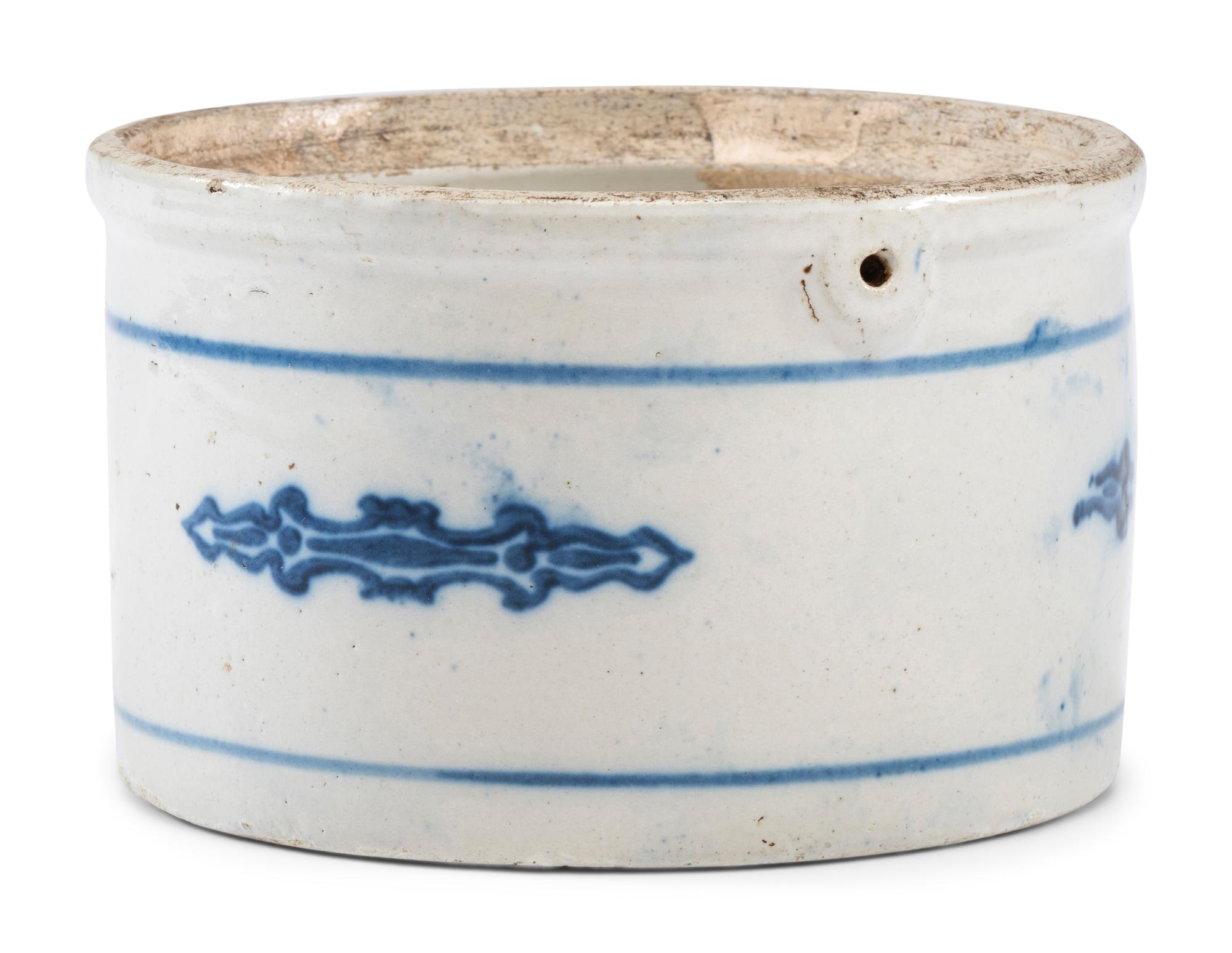 A Stoneware Butter Crock