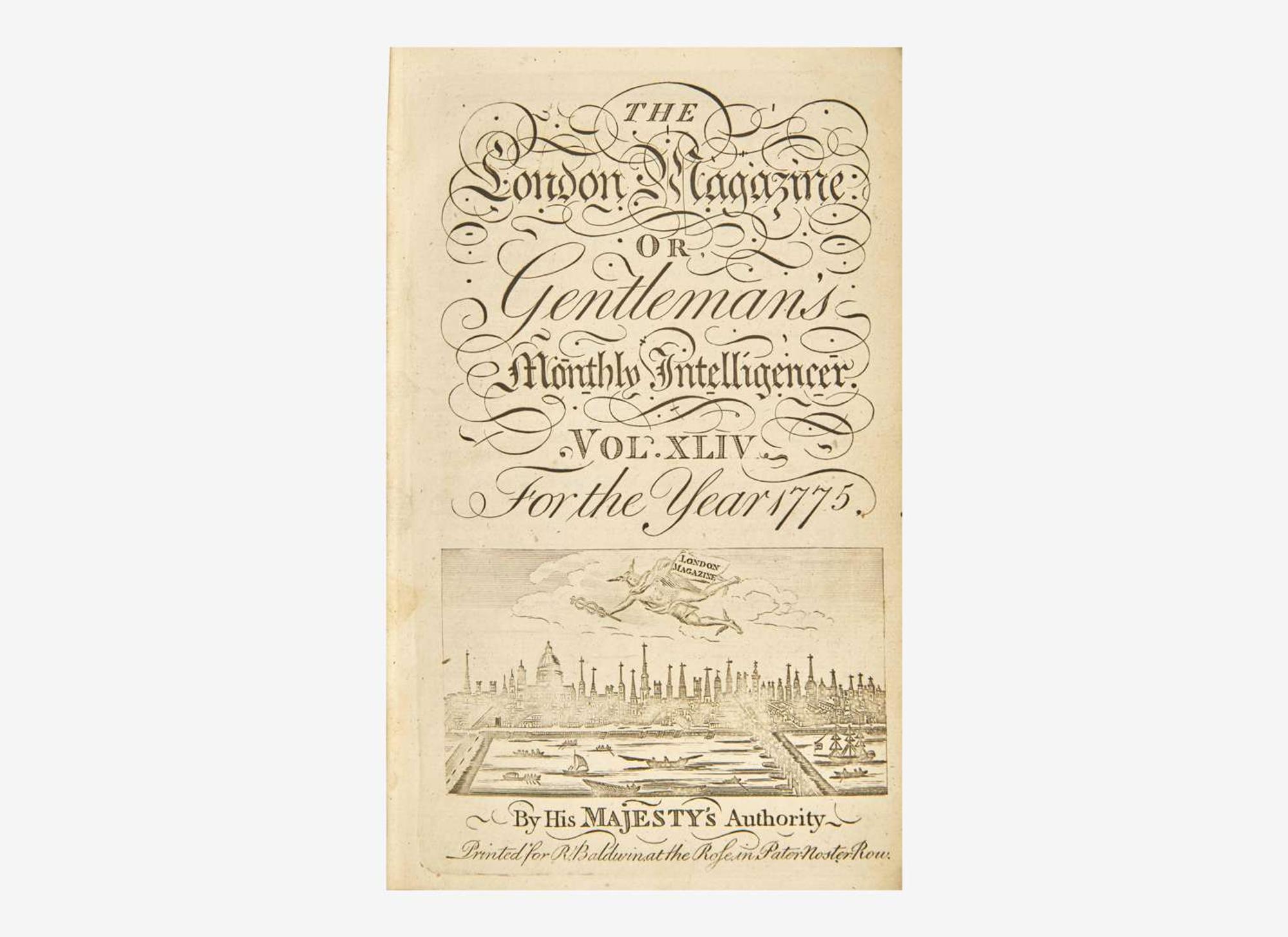 [American Revolution] The London Magazine: or, Gentleman's Monthly Intelligencer...For the Year 1775