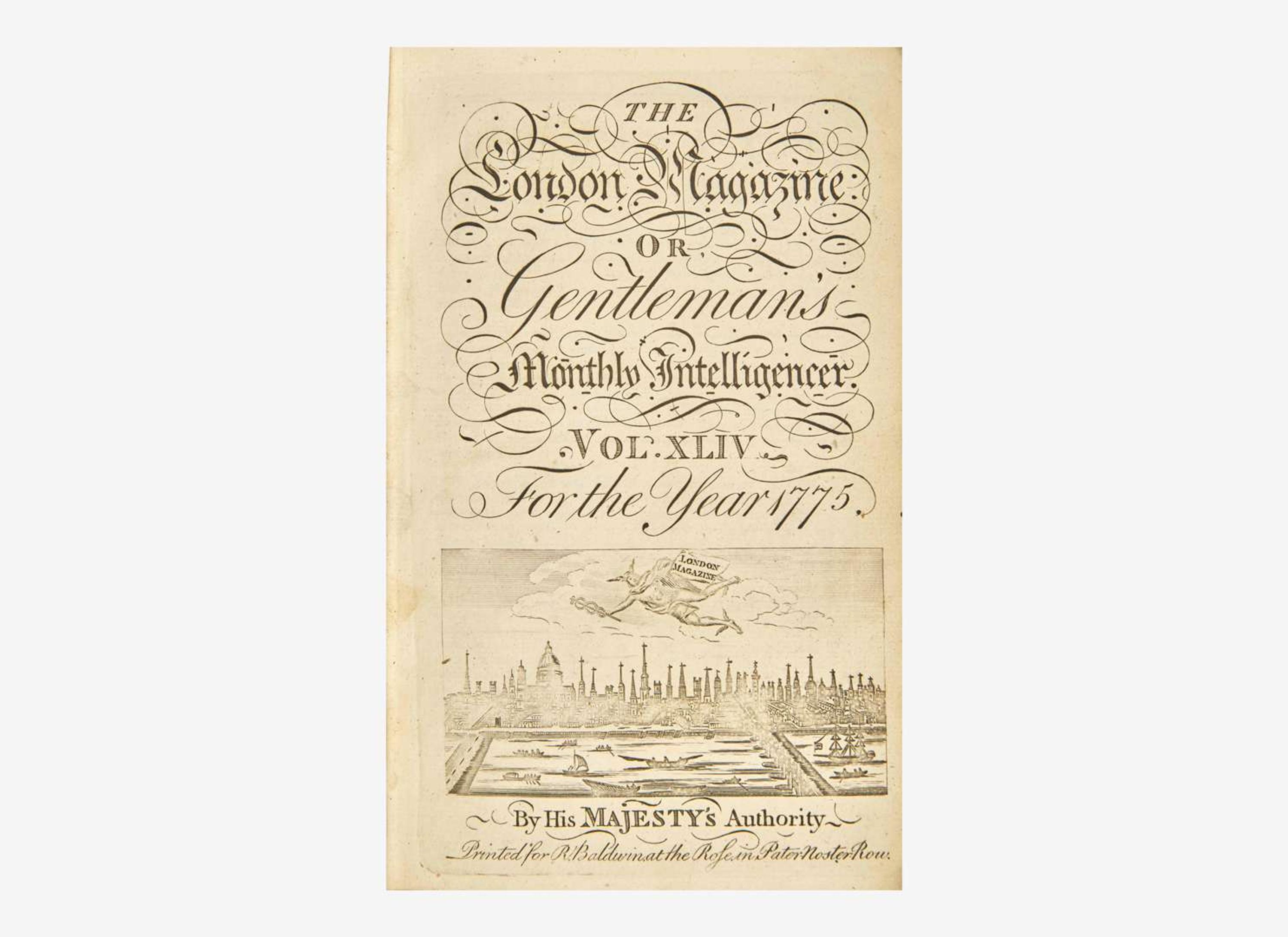 [American Revolution] The London Magazine: or, Gentleman's Monthly Intelligencer...For the Year 1775