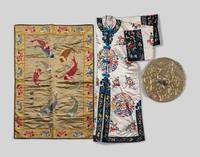Three Chinese Embroidered Silk Articles
