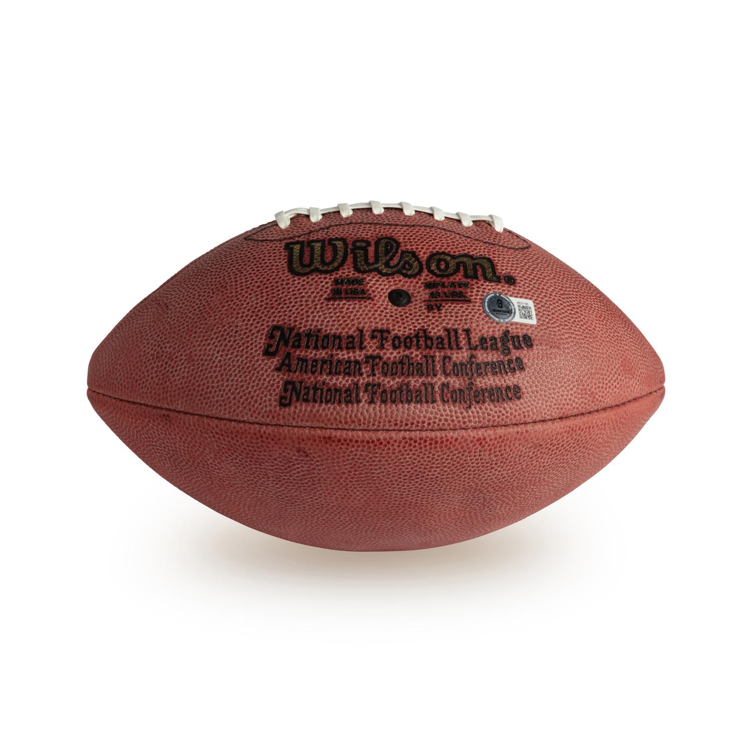 A Walter Payton Signed Autograph Football (Beckett Authentication Services Letter)