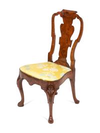 A George II Style Walnut Side Chair