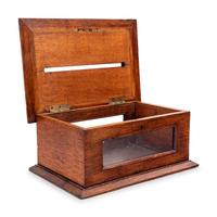 A Victorian Oak Letter Box