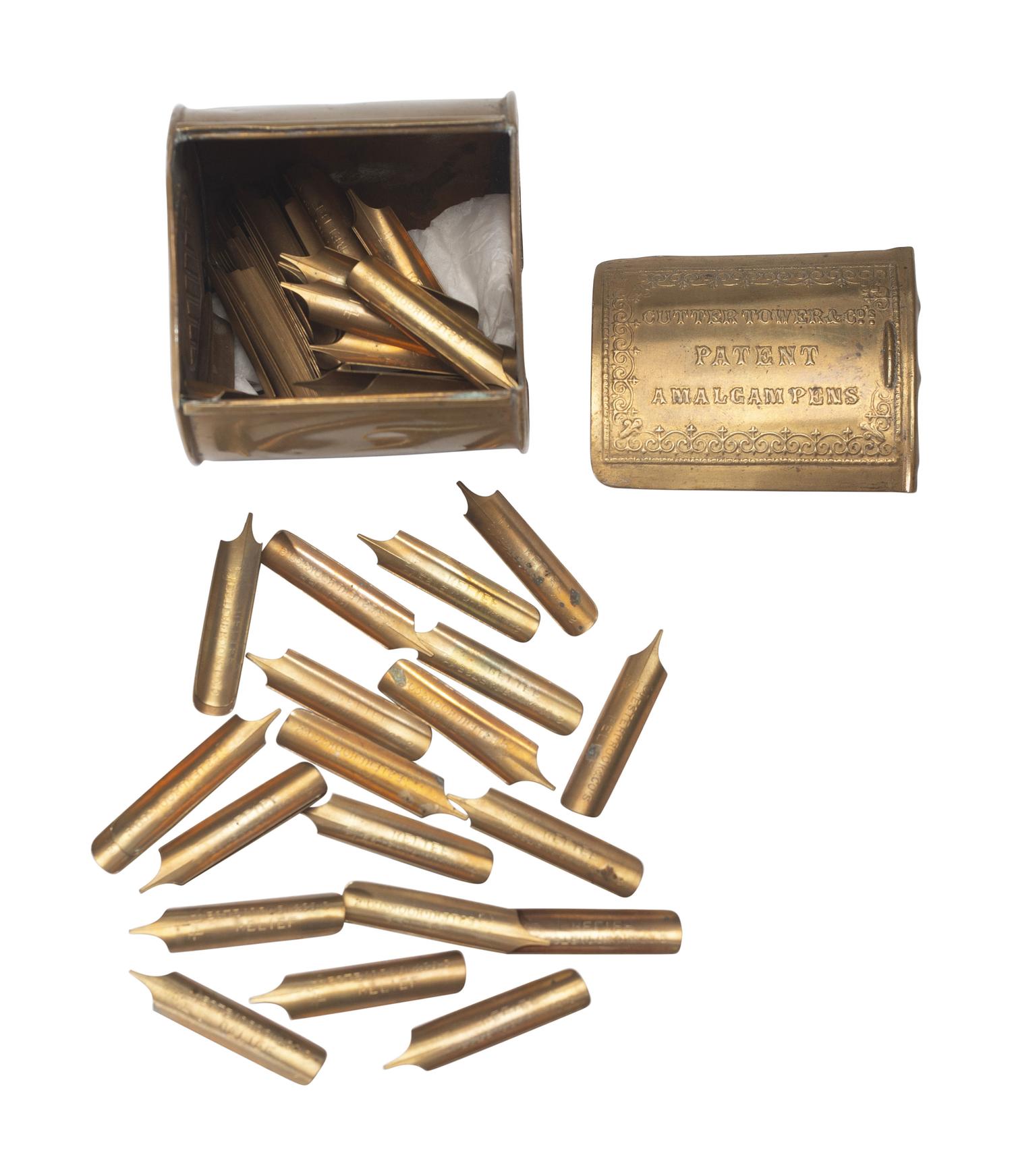 [WRITING INSTRUMENTS]. A group of 19th-century embossing and writing implements, including: