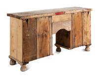 An English Pine Kneehole Dresser
